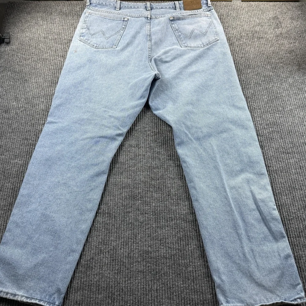 Wrangler Jeans‎ Mens 36x30 Light Wash Blue Straight Leg Denim Casual Pants